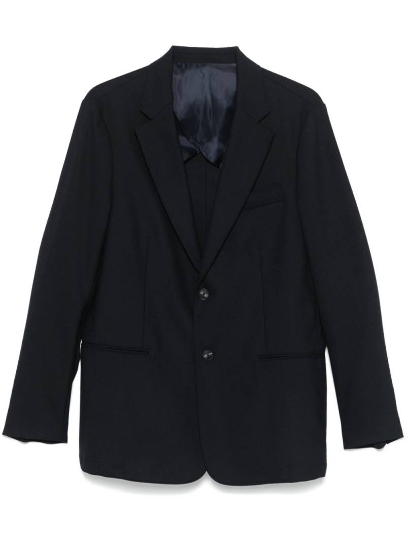 Emporio Armani notched-lapels blazer - Blue von Emporio Armani