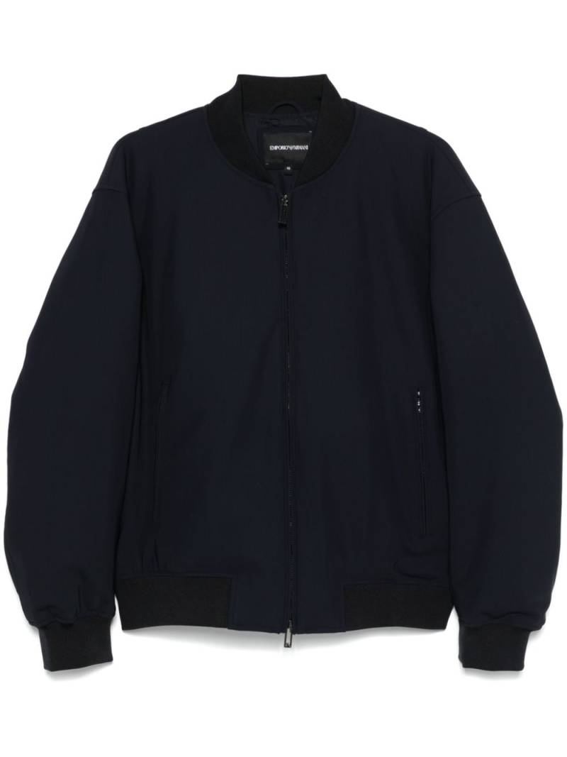 Emporio Armani padded bomber jacket - Blue von Emporio Armani