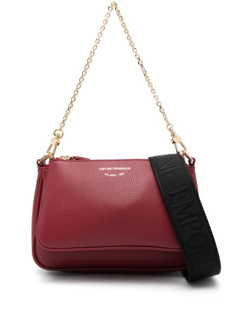 Emporio Armani pebbled-texture mini bags (set of two) - Red von Emporio Armani