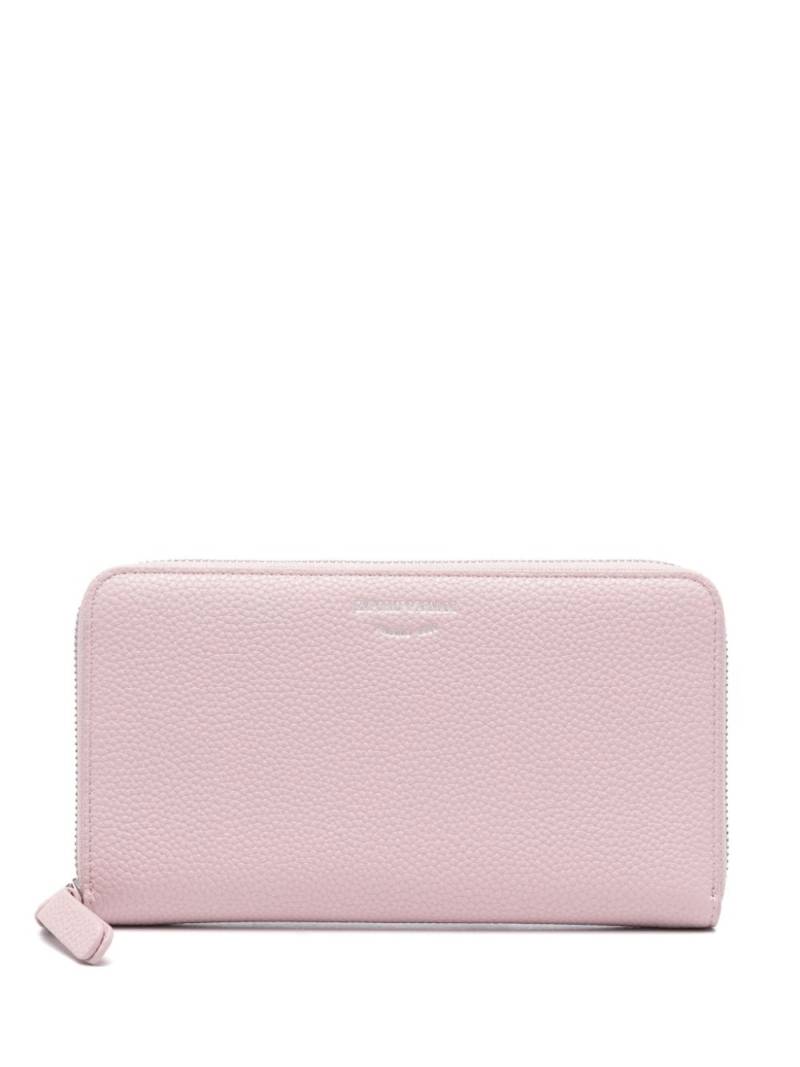 Emporio Armani pebbled-texture wallet - Pink von Emporio Armani