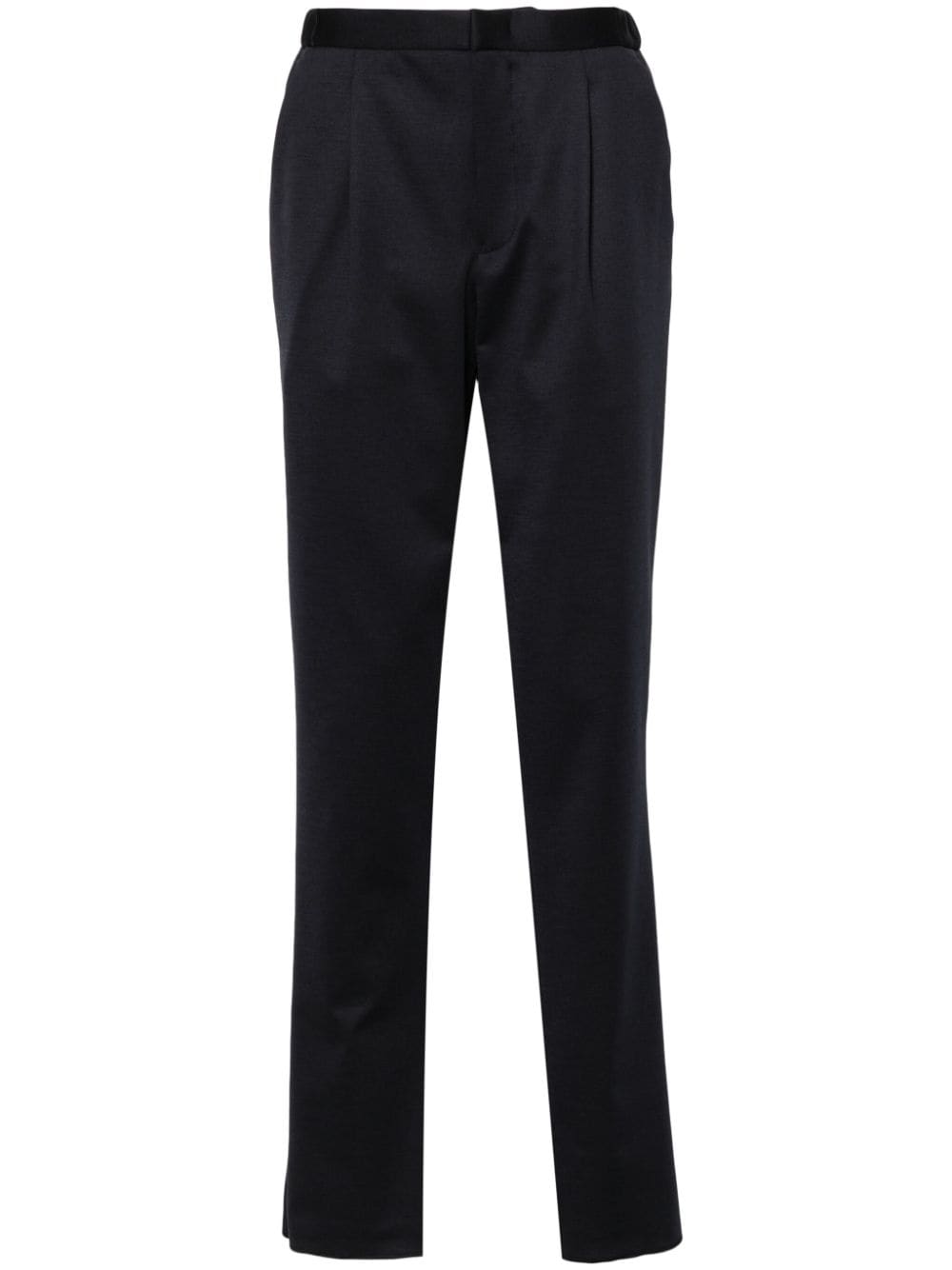 Emporio Armani pleat-detail trousers - Blue von Emporio Armani