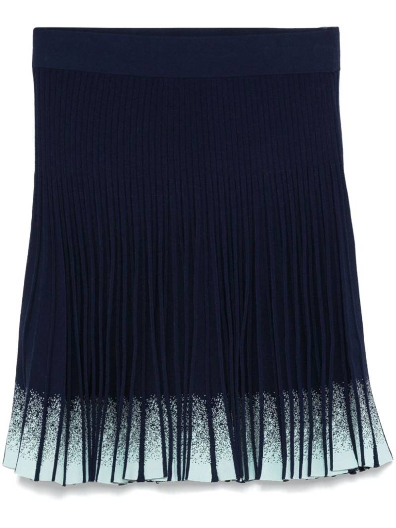 Emporio Armani pleated mini skirt - Blue von Emporio Armani