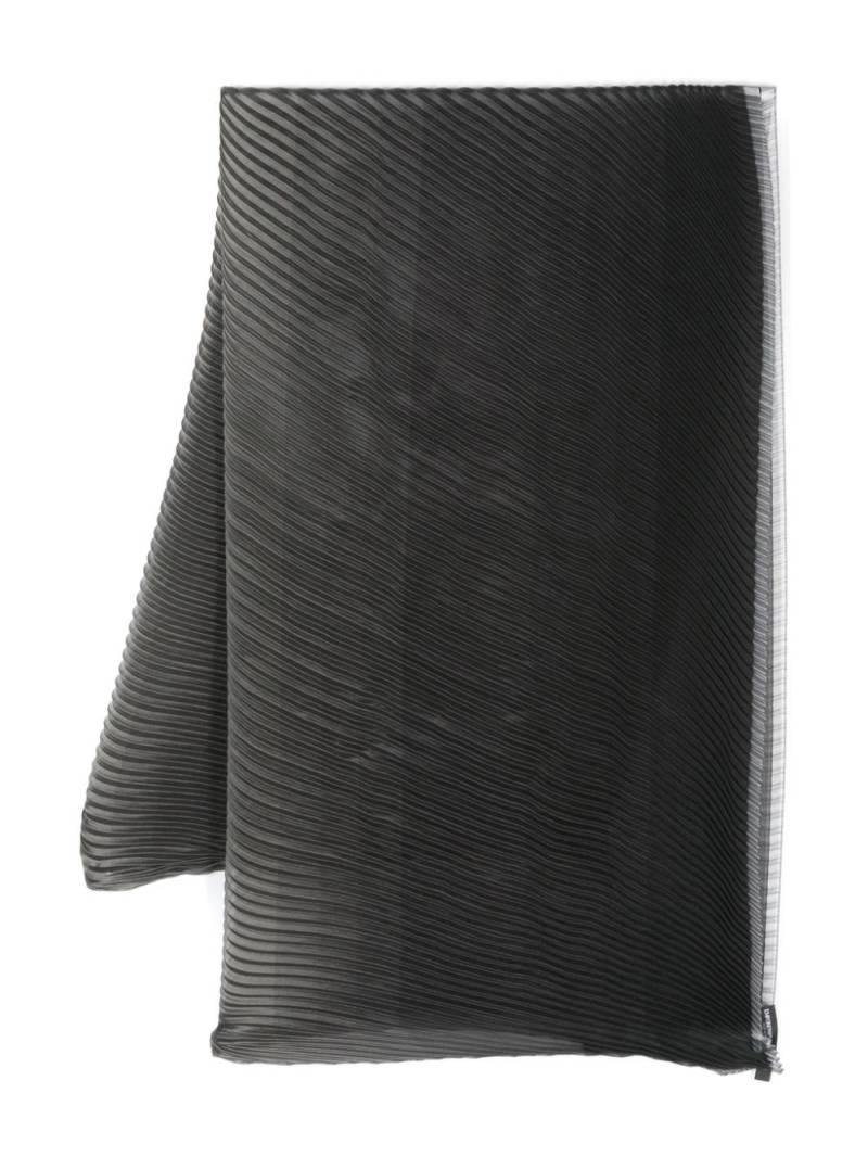 Emporio Armani plissé scarf - Black von Emporio Armani