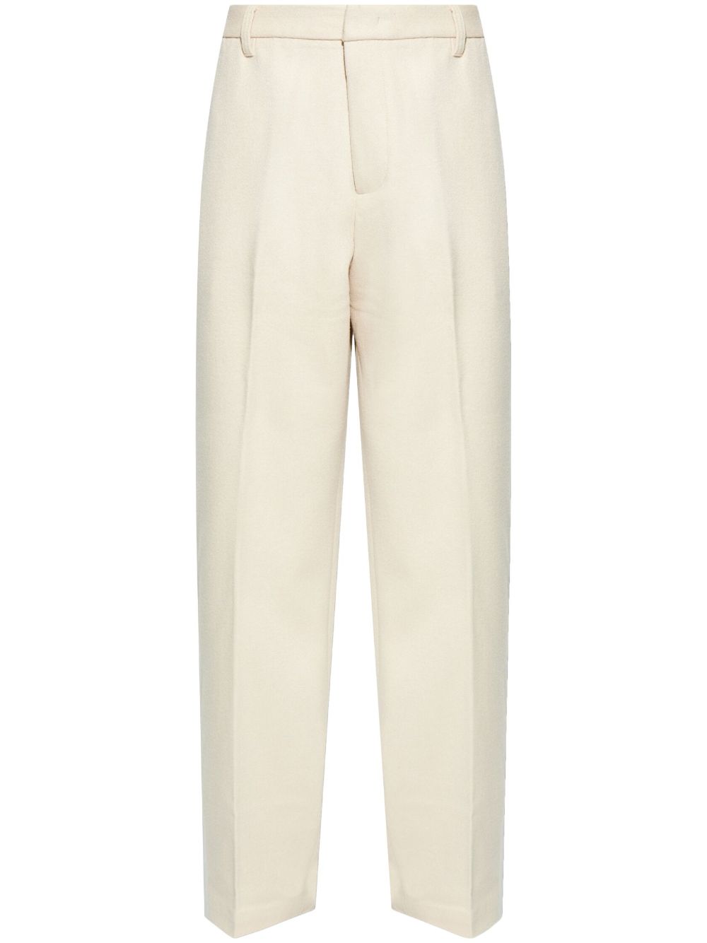 Emporio Armani pressed crease loose-fit trousers - Neutrals von Emporio Armani