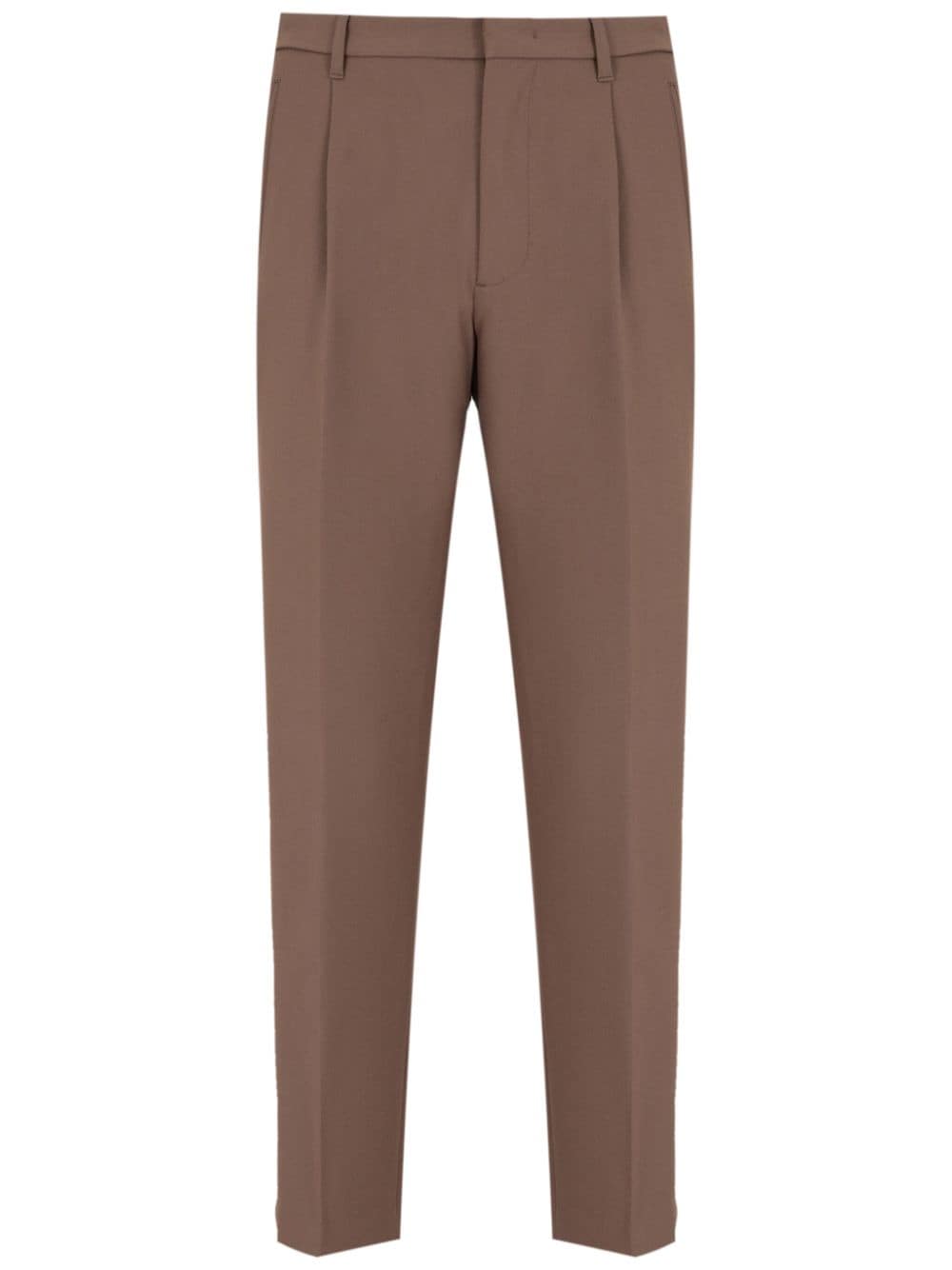 Emporio Armani pressed crease trouser - Brown von Emporio Armani