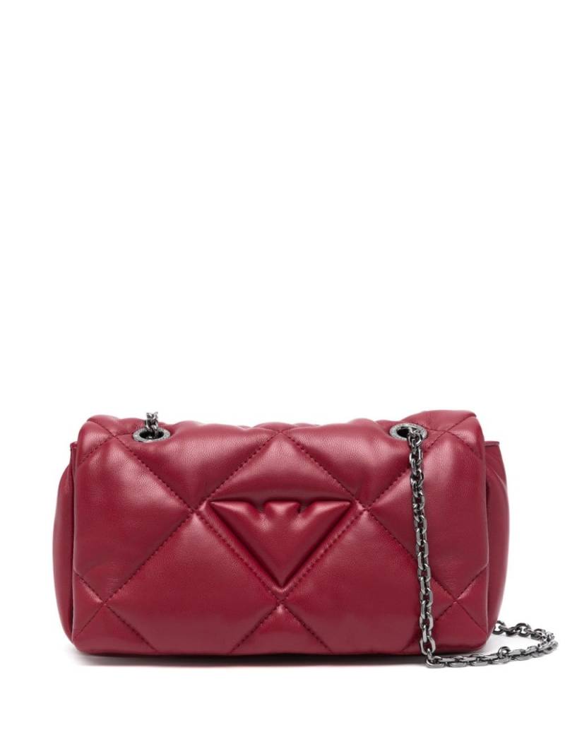 Emporio Armani quilted leather tote bag - Red von Emporio Armani