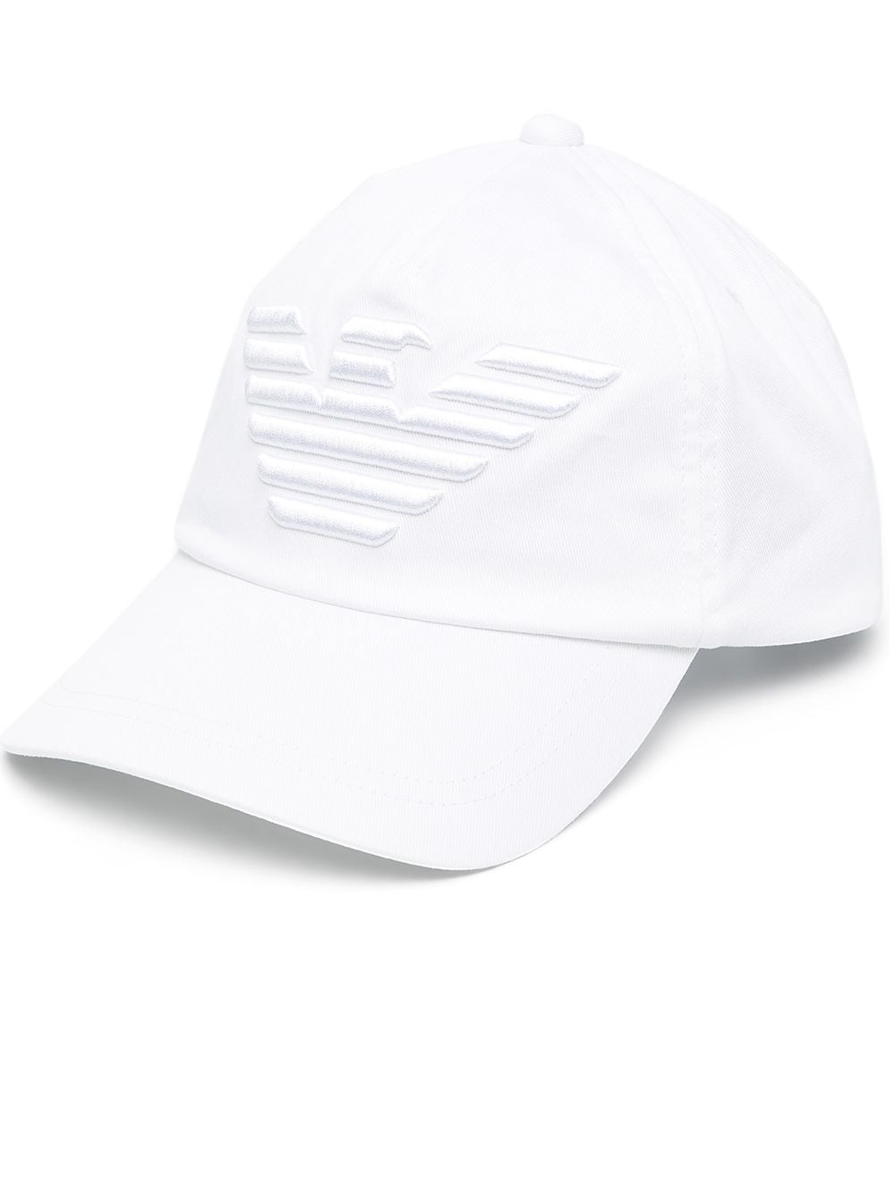 Emporio Armani raised logo baseball cap - White von Emporio Armani