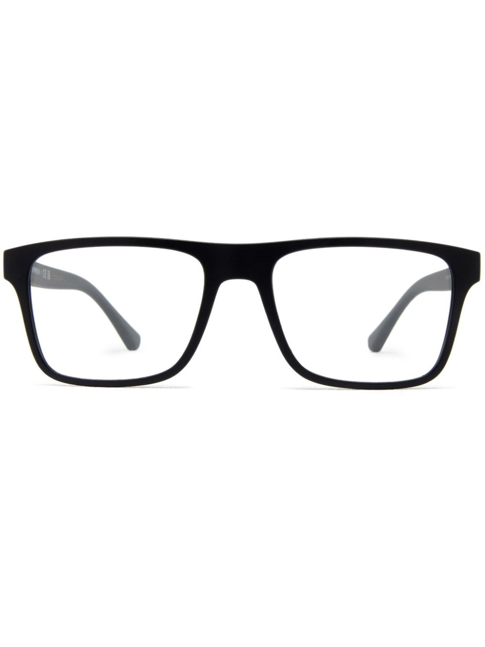 Emporio Armani rectangle-frame glasses - Black von Emporio Armani