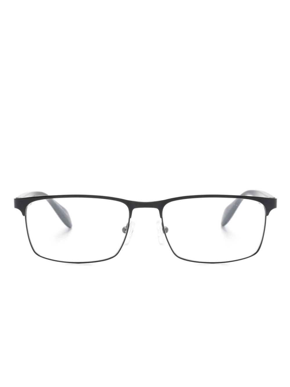 Emporio Armani rectangle-frame glasses - Black von Emporio Armani