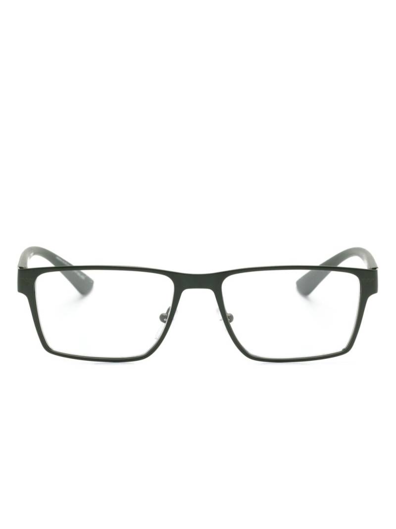 Emporio Armani rectangle-frame glasses - Green von Emporio Armani