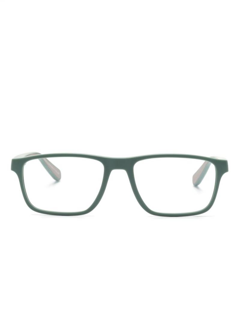 Emporio Armani rectangle-frame glasses - Green von Emporio Armani