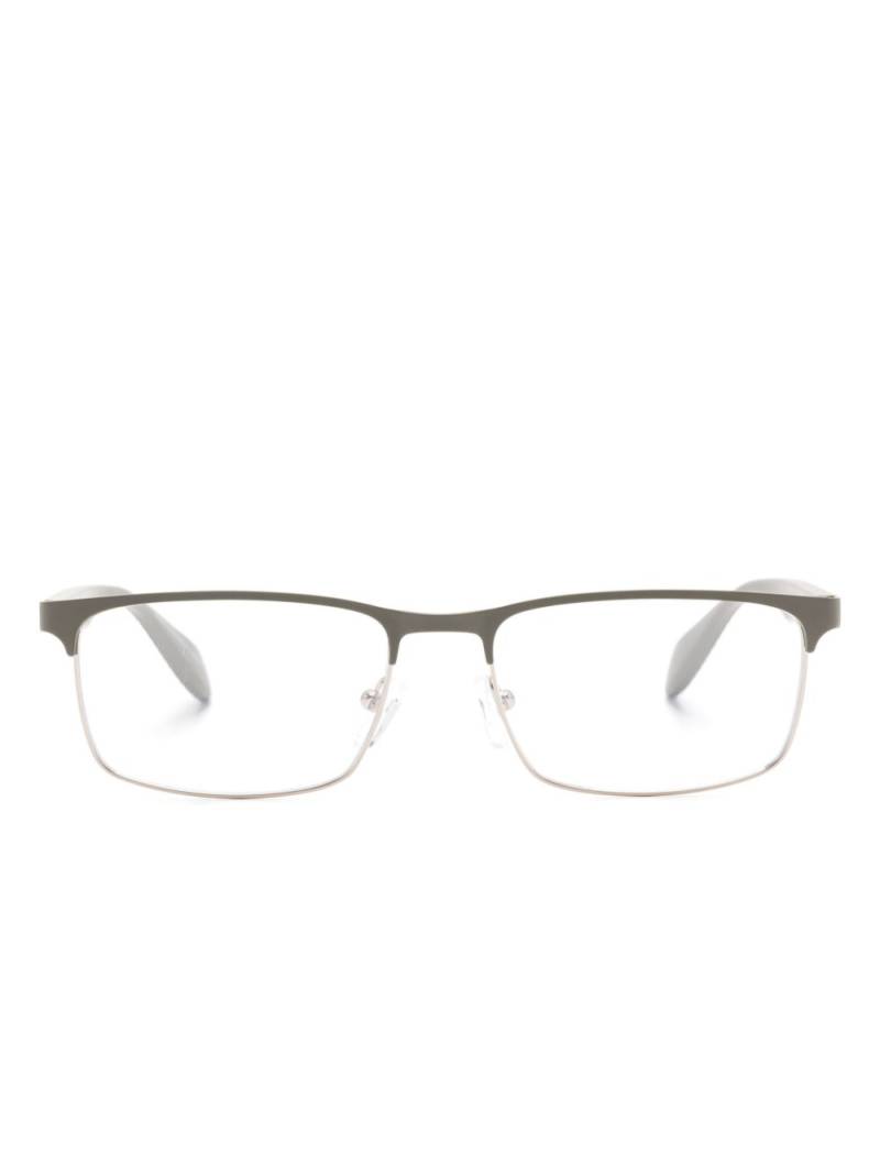 Emporio Armani rectangle-frame glasses - Grey von Emporio Armani