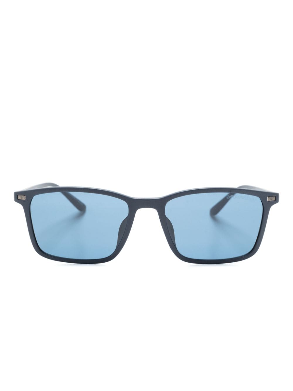 Emporio Armani rectangle-frame sunglasses - Blue von Emporio Armani