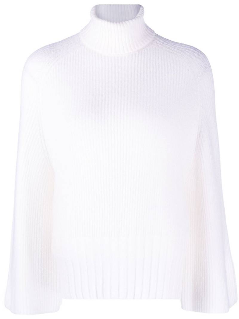 Emporio Armani ribbed-knit roll-neck jumper - Neutrals von Emporio Armani