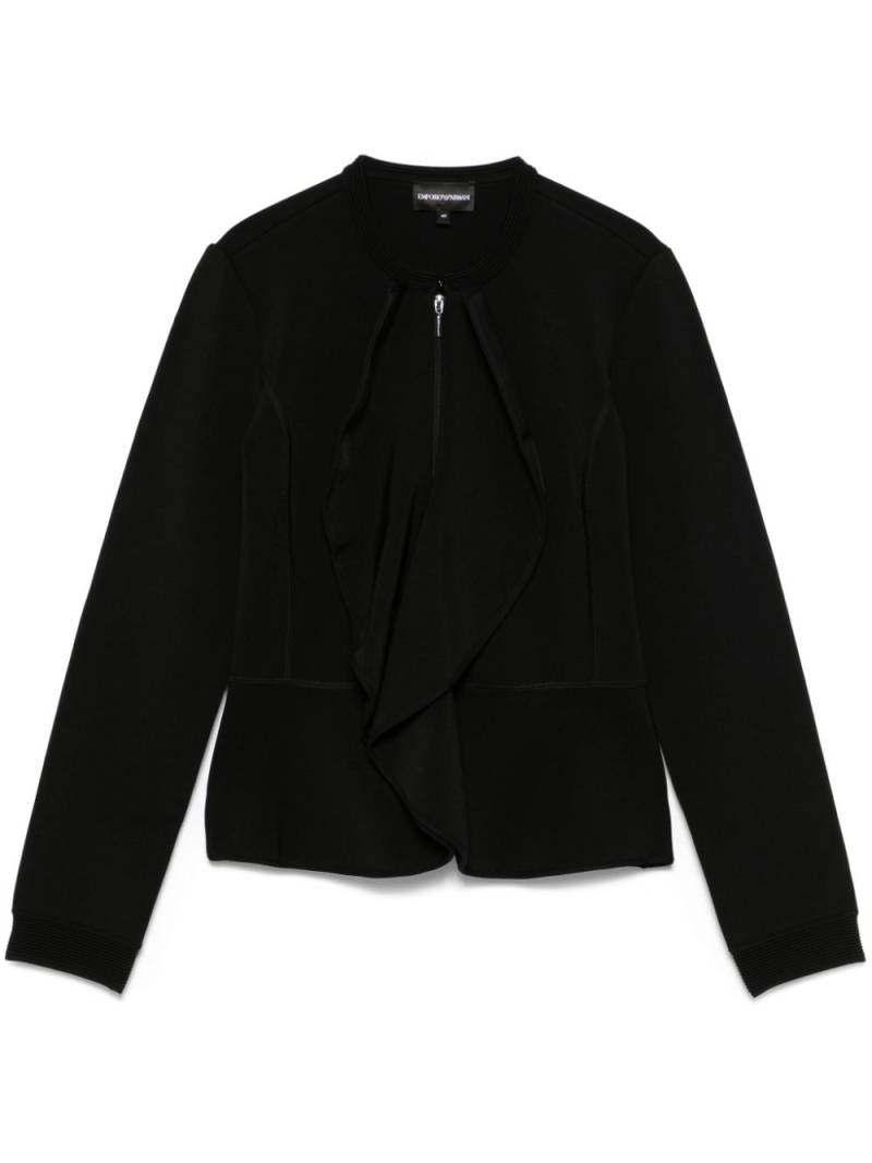 Emporio Armani ruffled jacket - Black von Emporio Armani