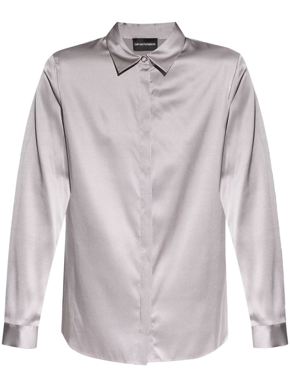 Emporio Armani satin shirt - Grey von Emporio Armani