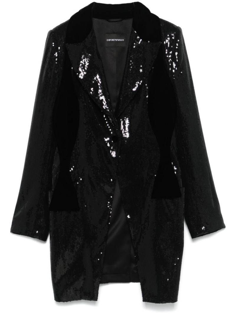 Emporio Armani sequinned blazer - Black von Emporio Armani