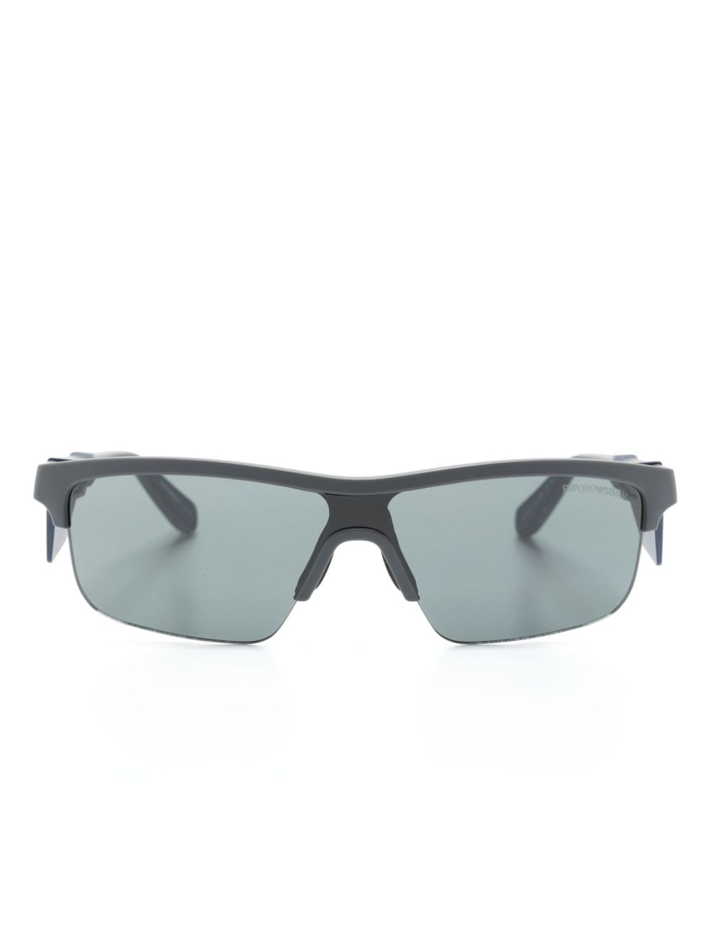 Emporio Armani shield-frame sunglasses - Grey von Emporio Armani