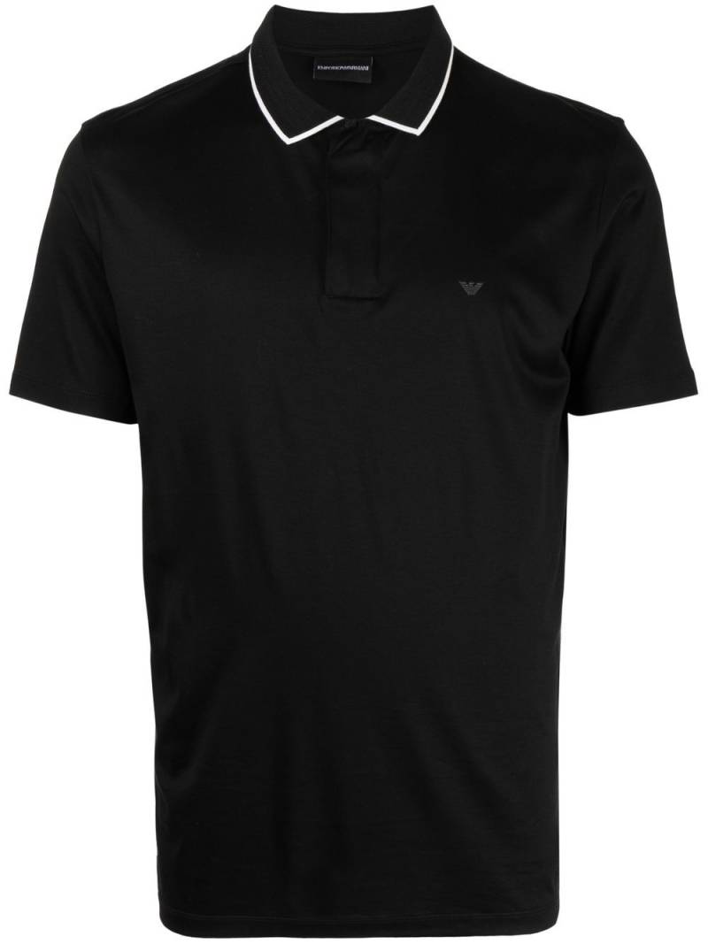 Emporio Armani short-sleeved polo shirt - Black von Emporio Armani