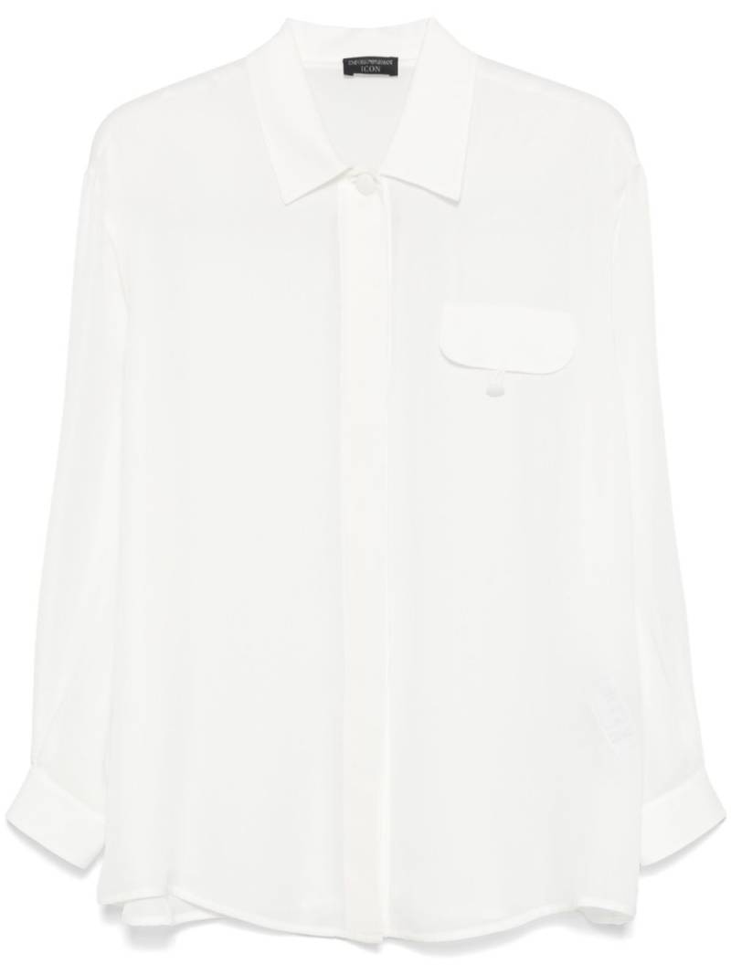 Emporio Armani silk shirt - White von Emporio Armani