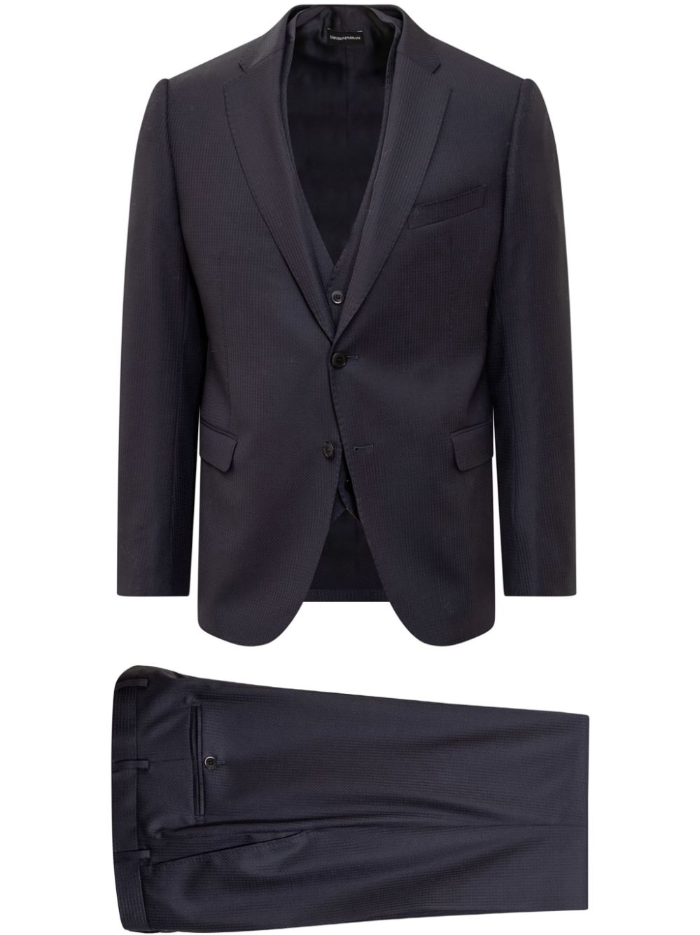 Emporio Armani single-breasted suit - Blue von Emporio Armani