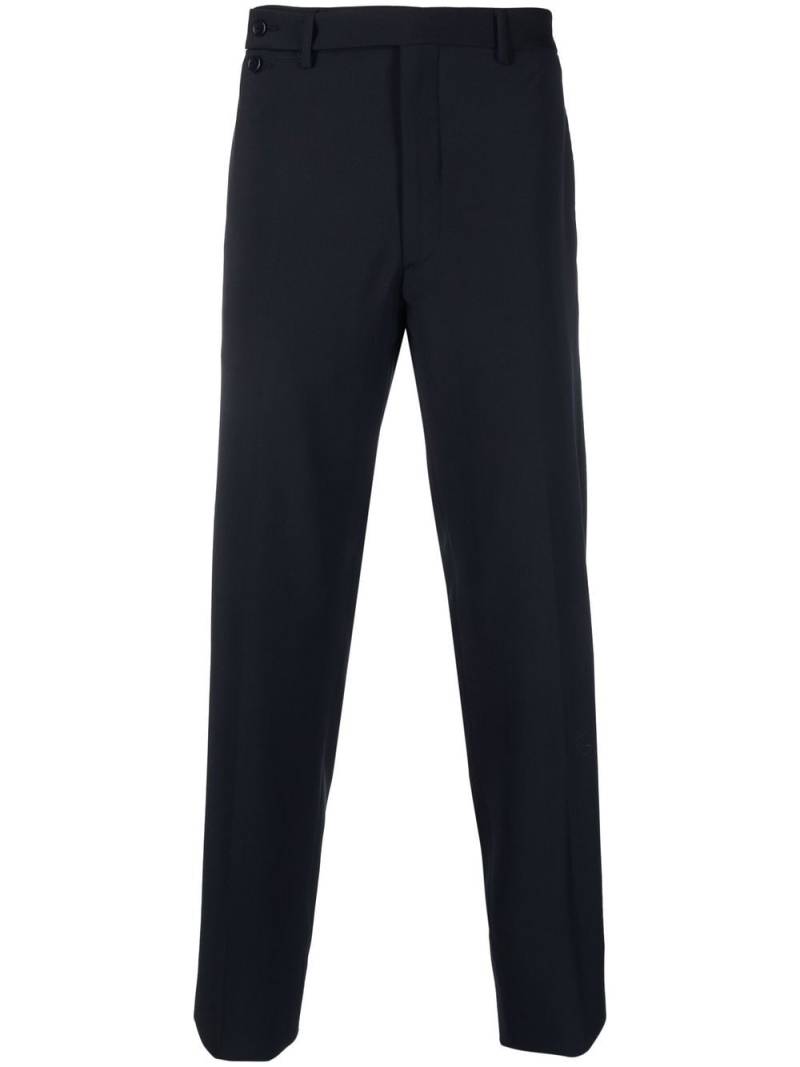 Emporio Armani slim-cut tailored trousers - Blue von Emporio Armani