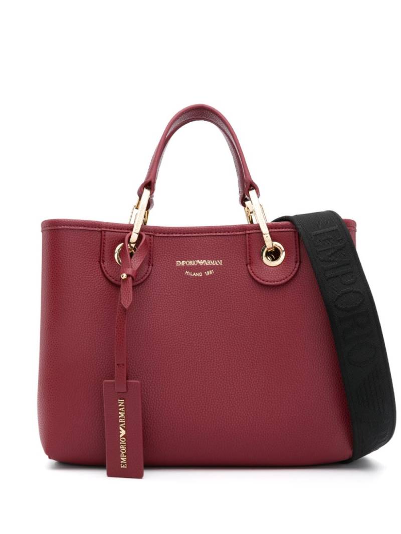 Emporio Armani small MyEA tote bag - Red von Emporio Armani