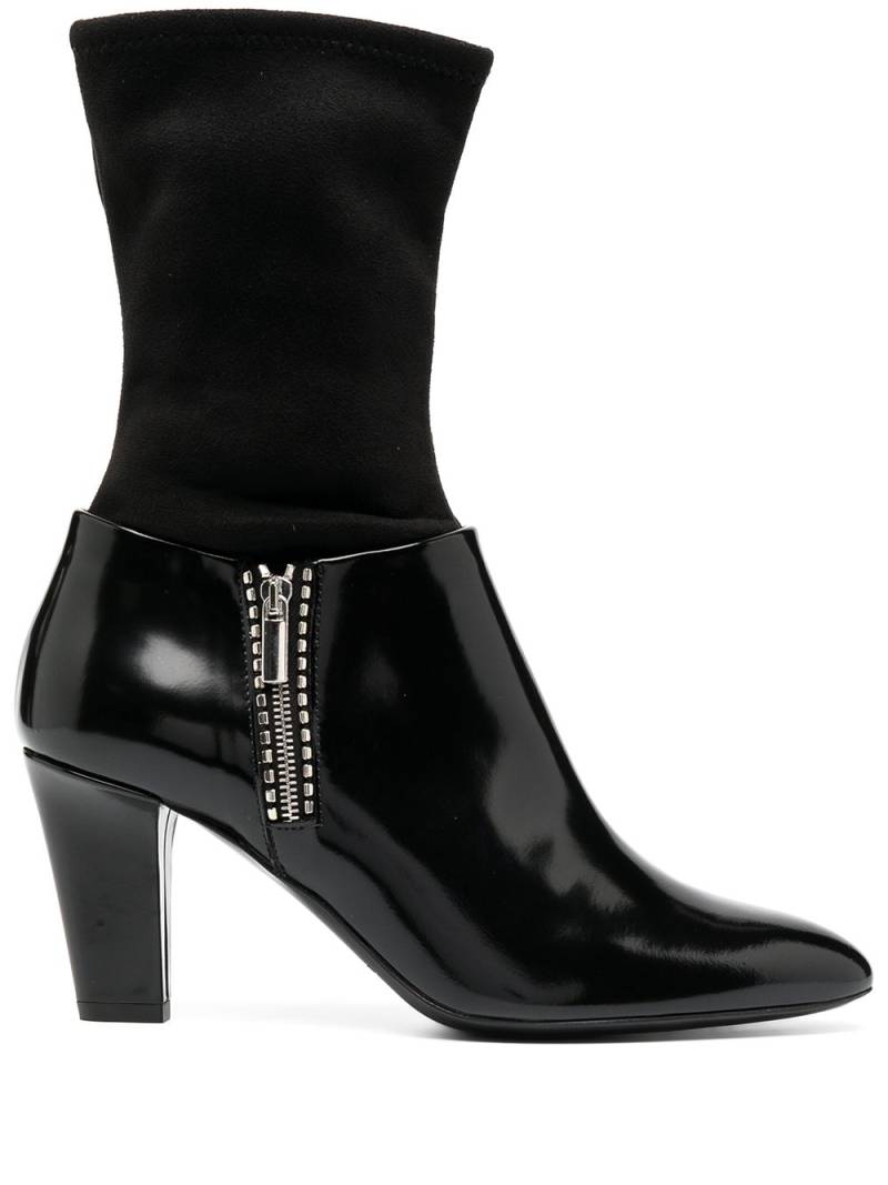 Emporio Armani sock ankle boots - Black von Emporio Armani