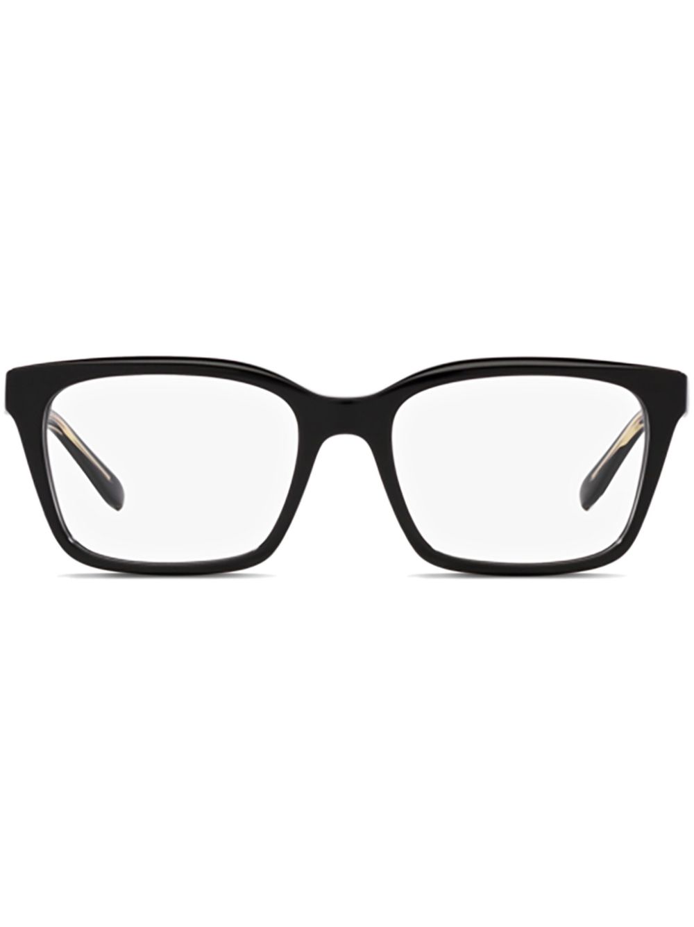 Emporio Armani square frame glasses - Black von Emporio Armani