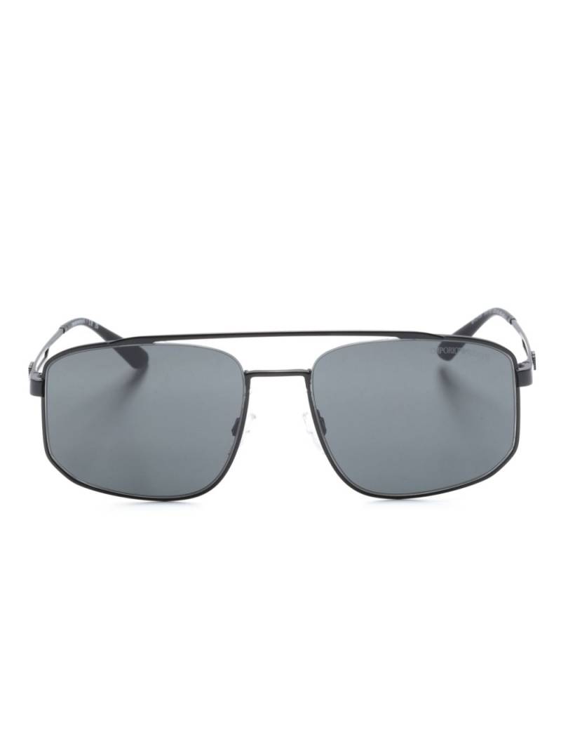 Emporio Armani square-frame sunglasses - Black von Emporio Armani