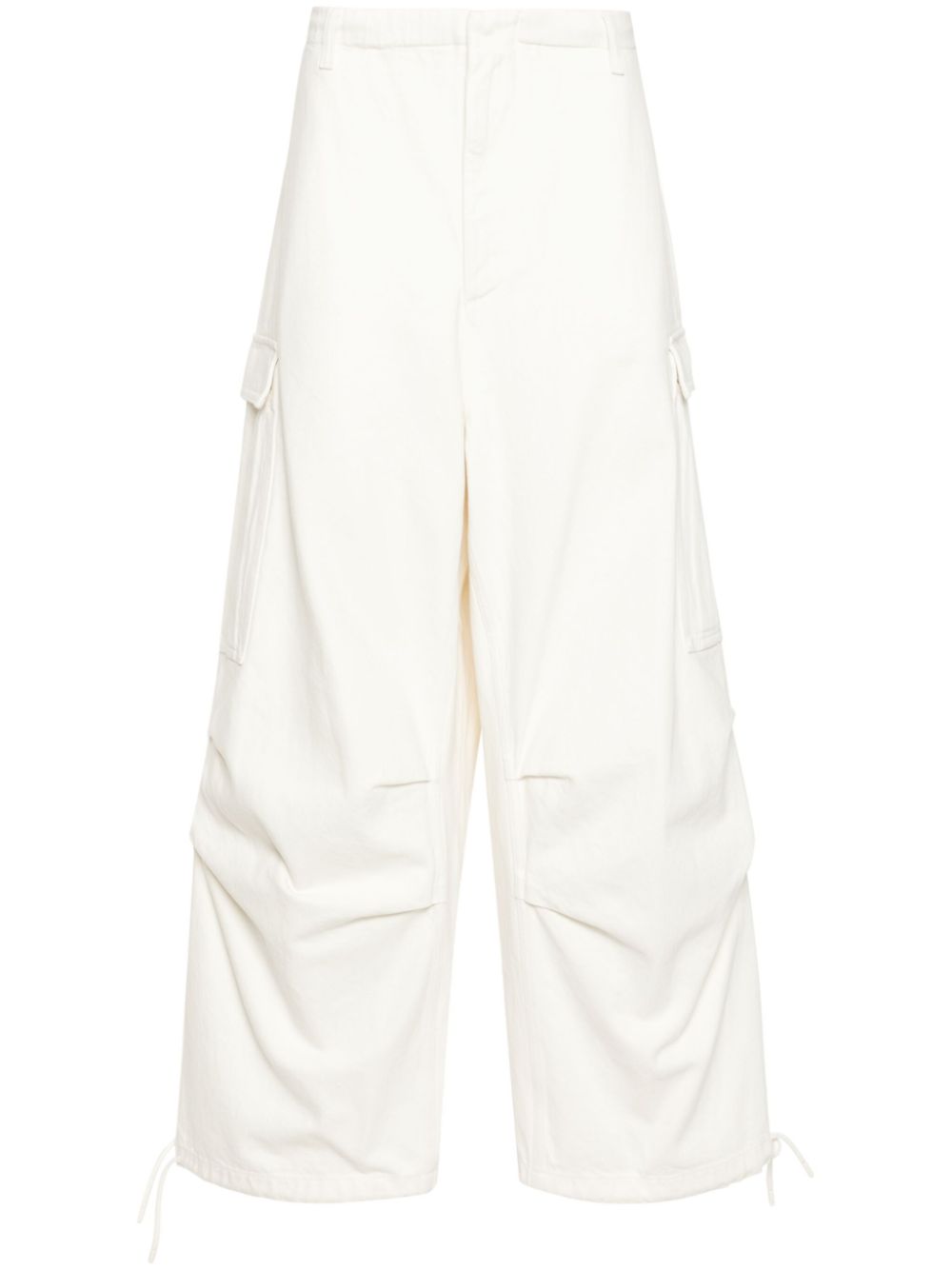 Emporio Armani straight-leg cargo trousers - White von Emporio Armani