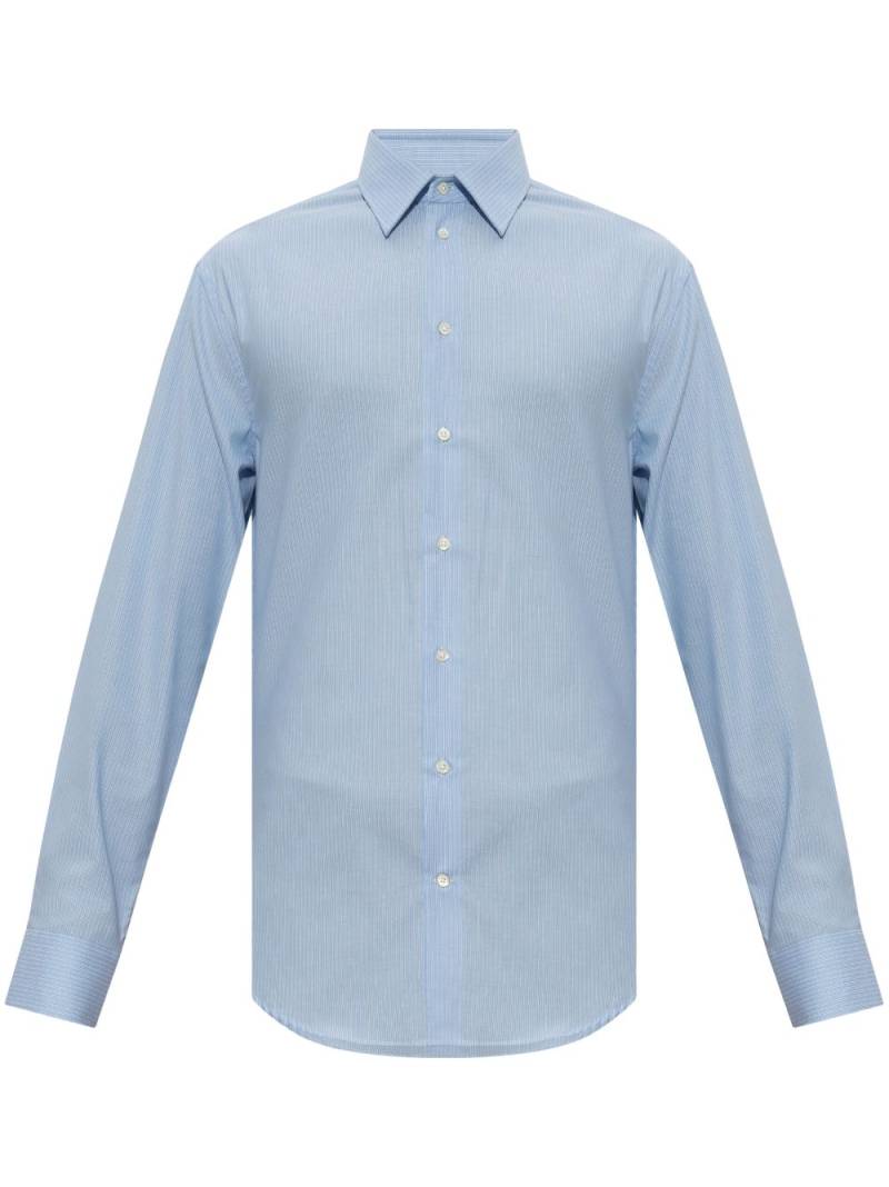 Emporio Armani striped cotton shirt - Blue von Emporio Armani