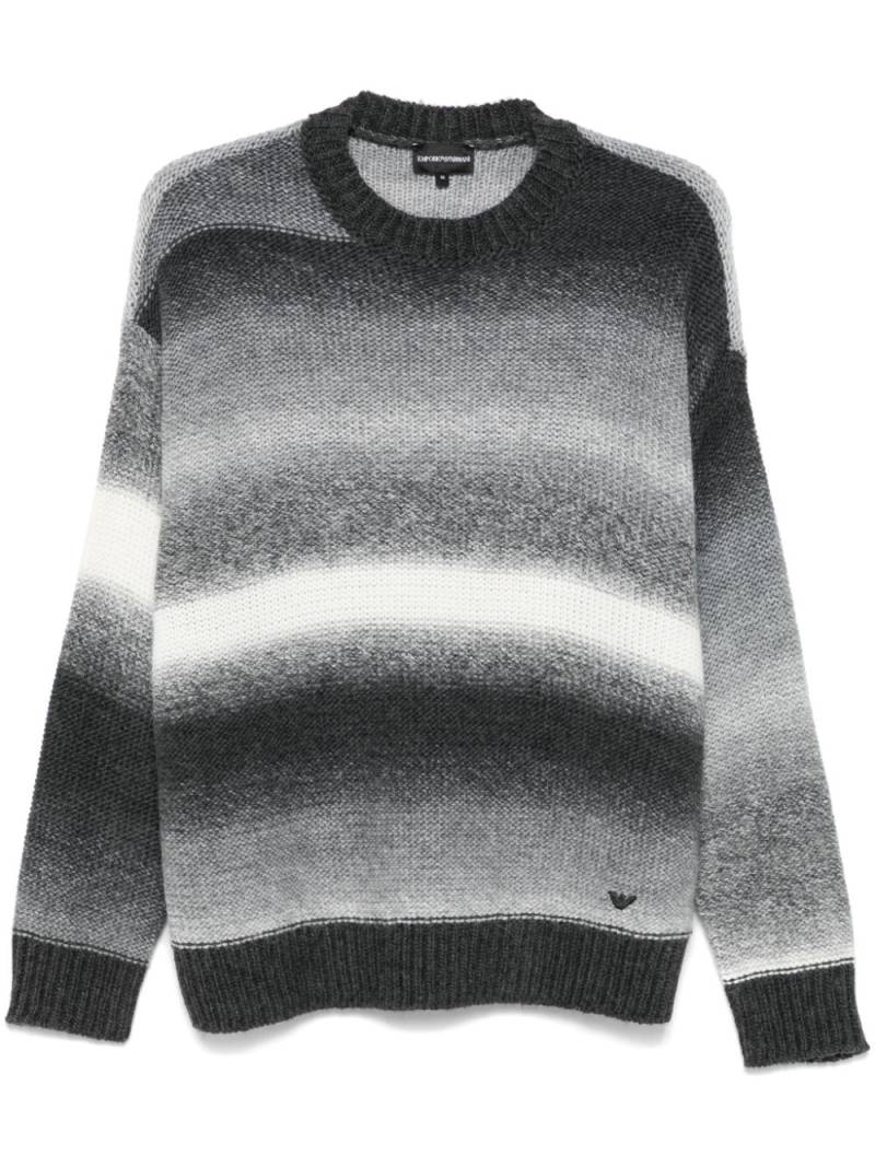 Emporio Armani striped sweater - Grey von Emporio Armani