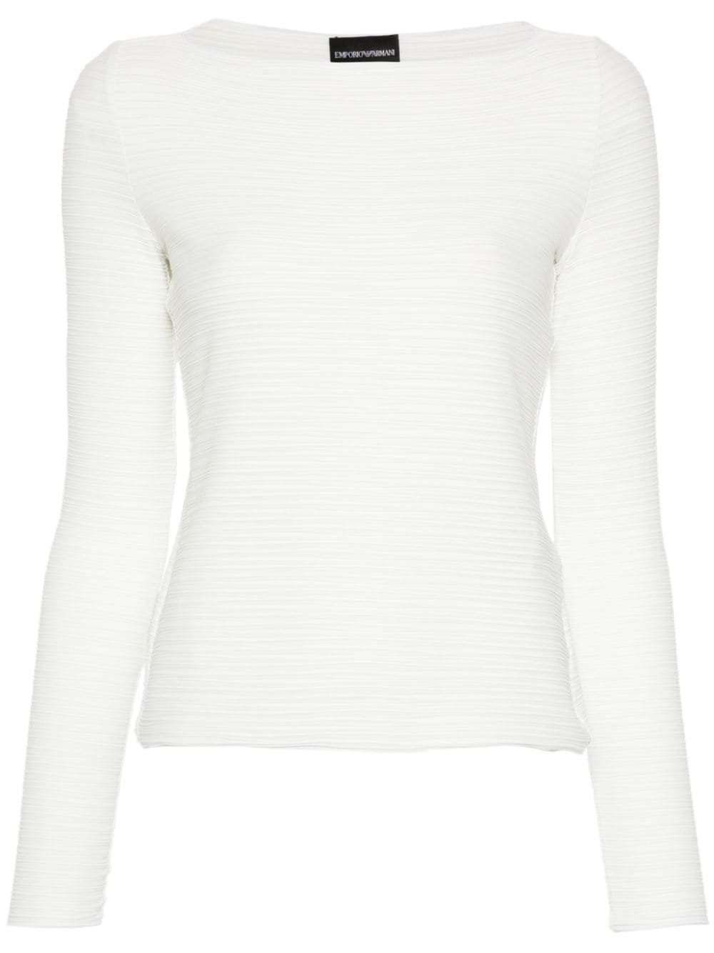 Emporio Armani striped top - White von Emporio Armani