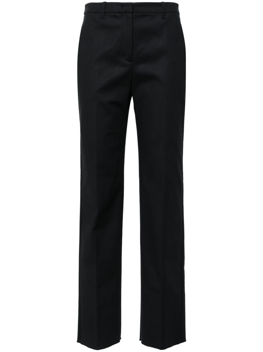 Emporio Armani tailored slim-fit trousers - Blue von Emporio Armani