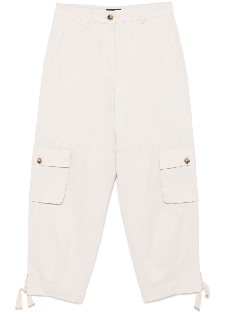 Emporio Armani tapered-leg cargo pants - Neutrals von Emporio Armani