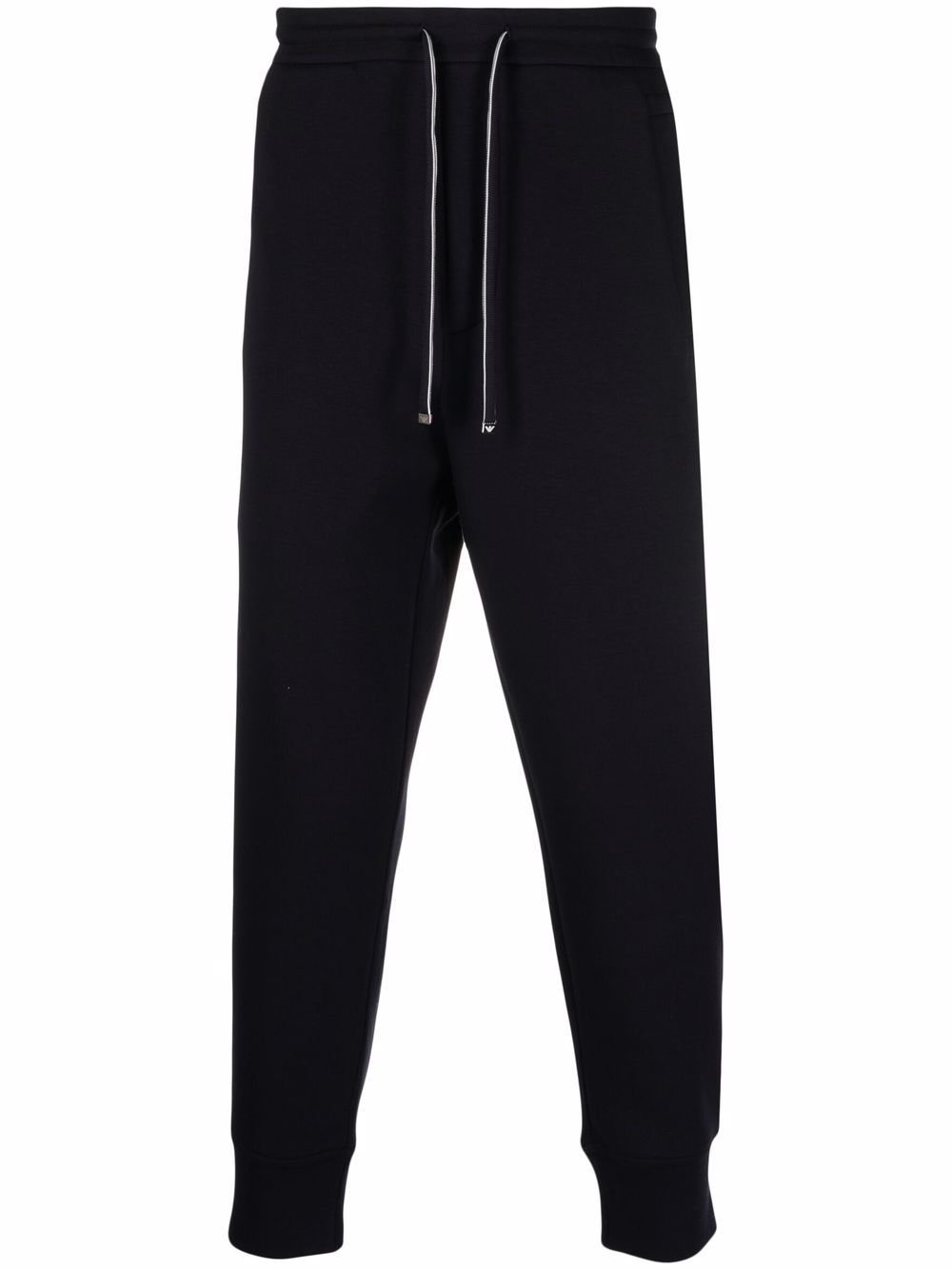 Emporio Armani tapered-leg solid trackpants - Blue von Emporio Armani