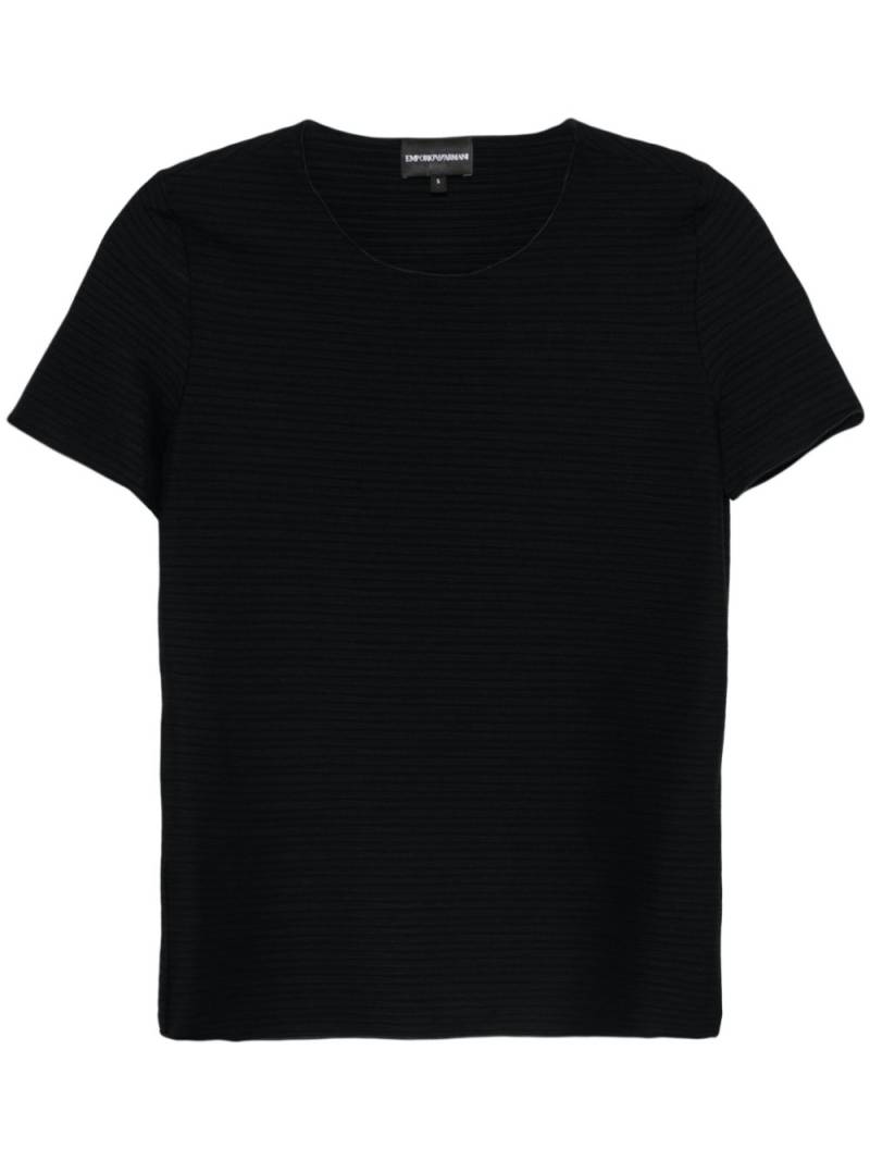 Emporio Armani textured T-shirt - Black von Emporio Armani