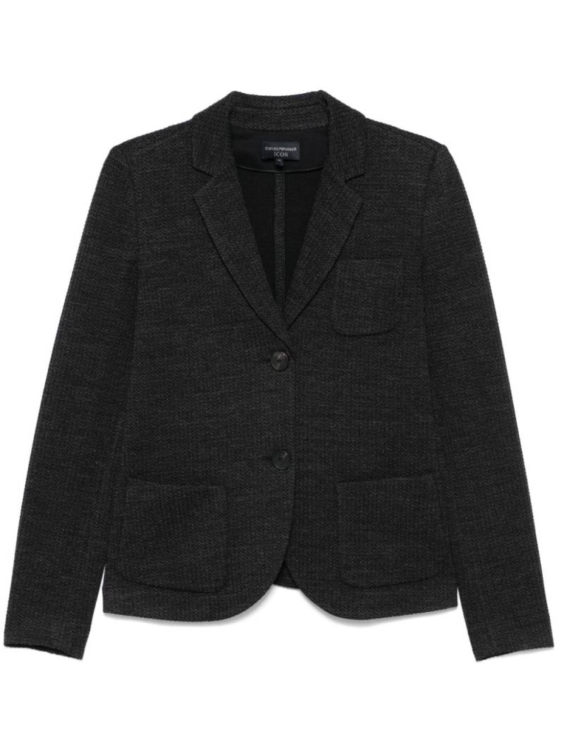 Emporio Armani textured blazer - Grey von Emporio Armani