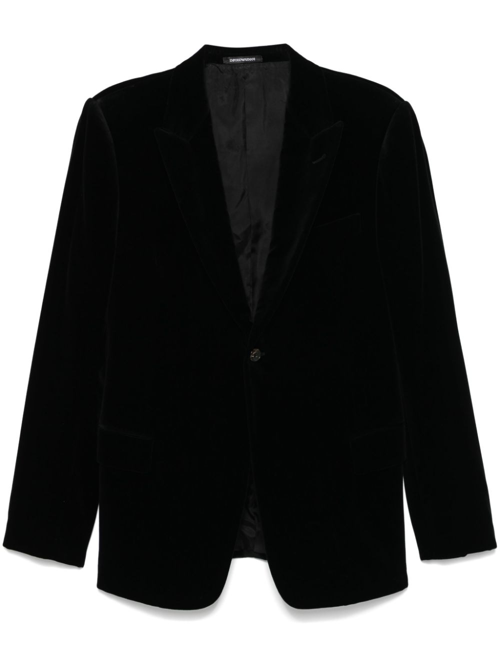 Emporio Armani velour blazer - Black von Emporio Armani