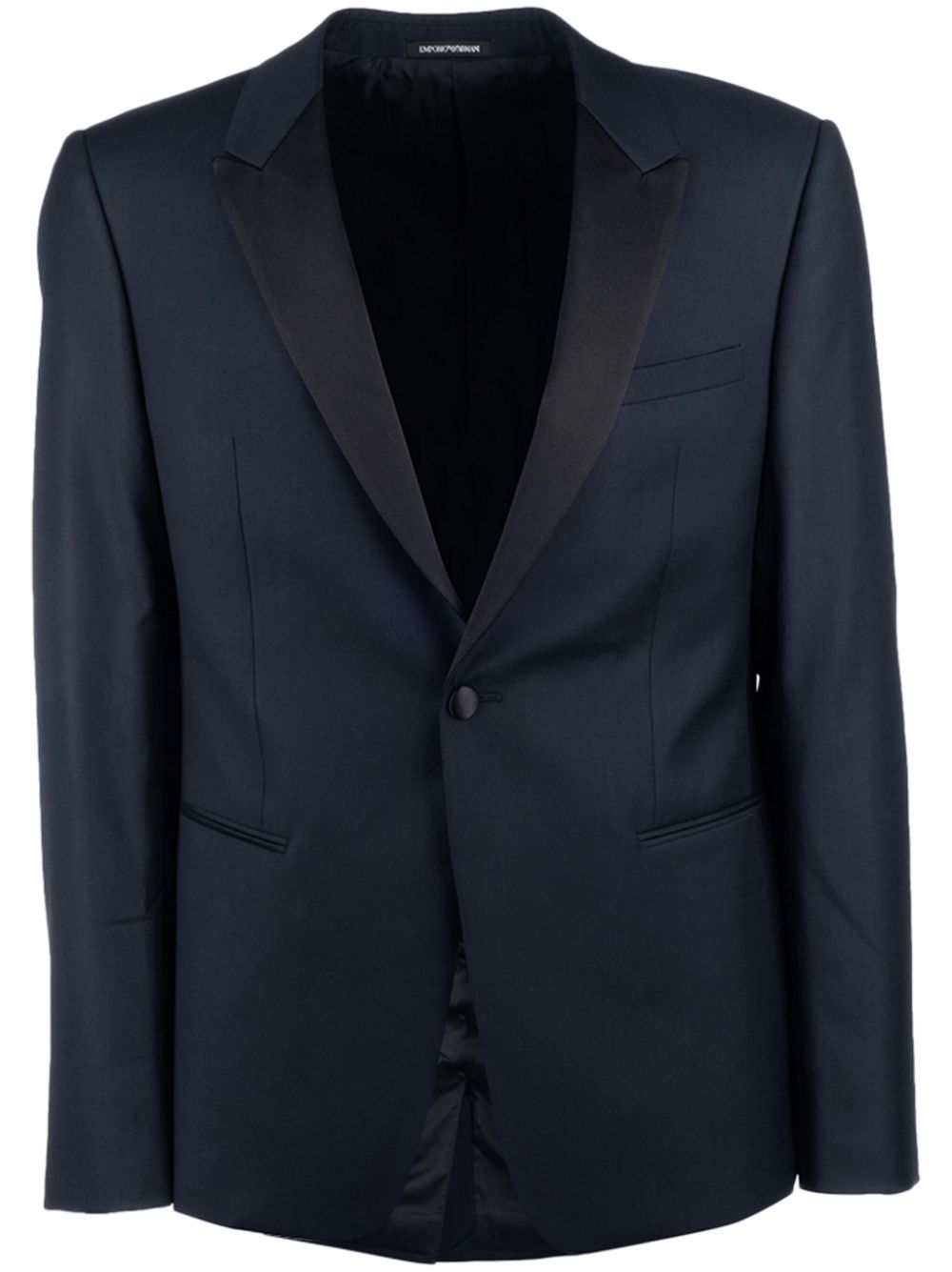 Emporio Armani virgin wool blazer - Blue von Emporio Armani