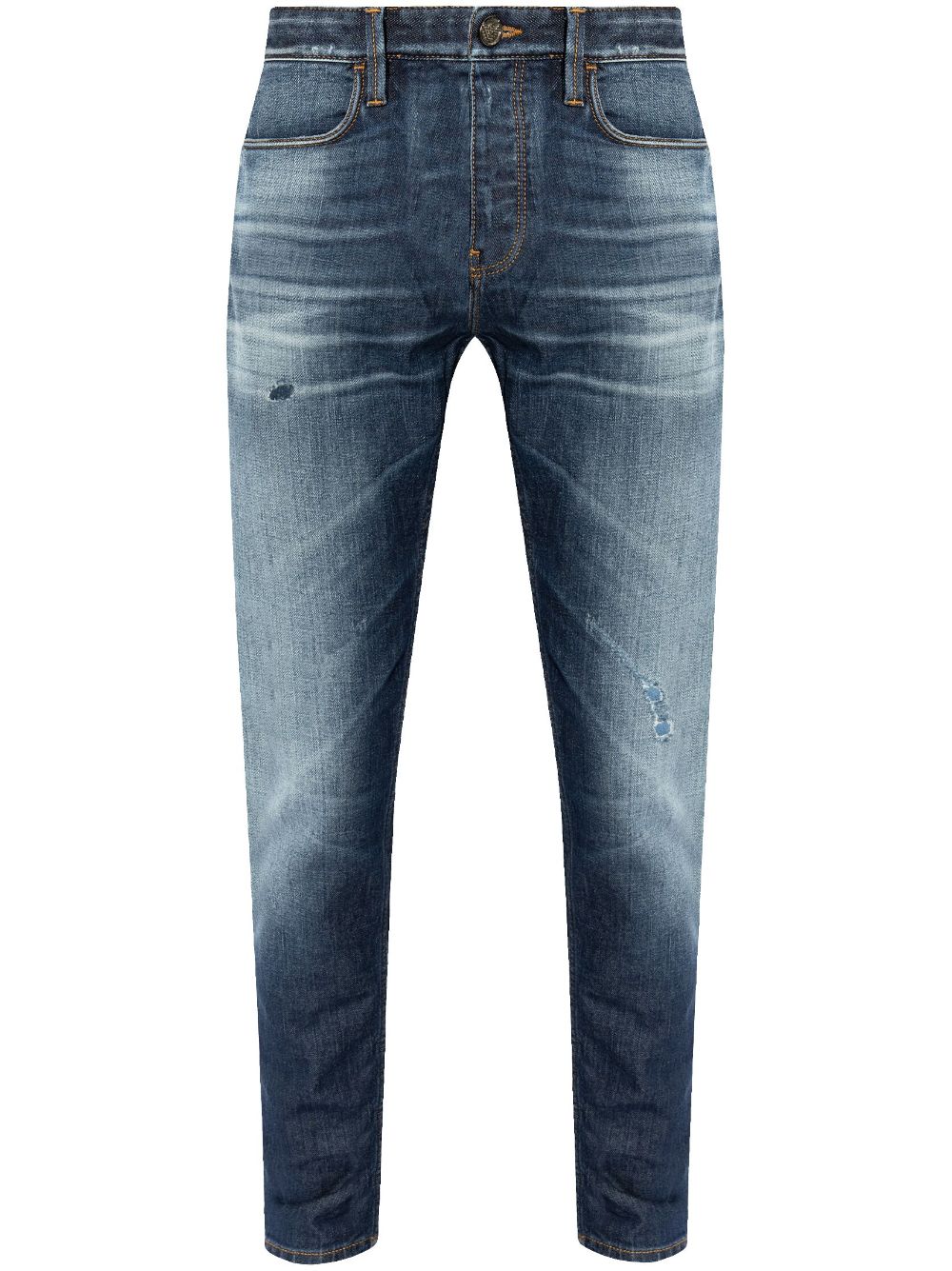 Emporio Armani washed effect jeans - Blue von Emporio Armani