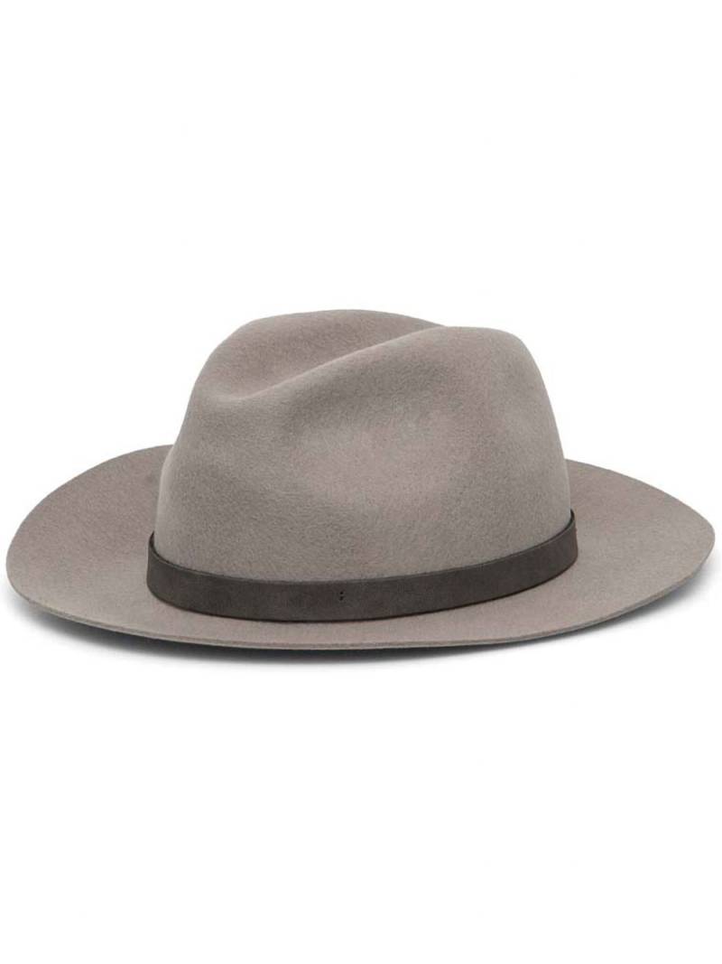 Emporio Armani wool fedora hat - Grey von Emporio Armani