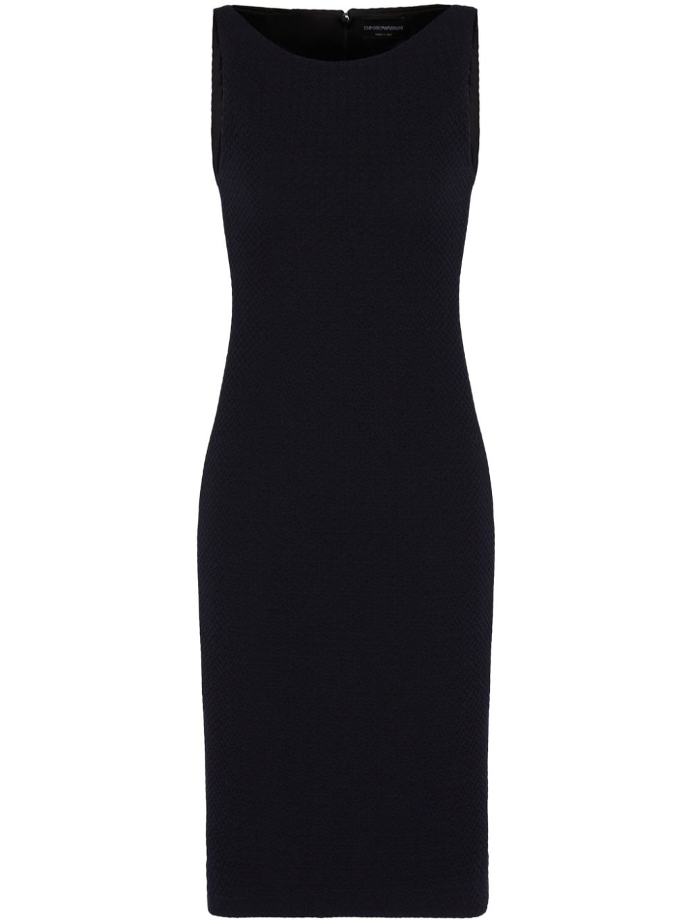 Emporio Armani zigzag knit tube dress - Black von Emporio Armani