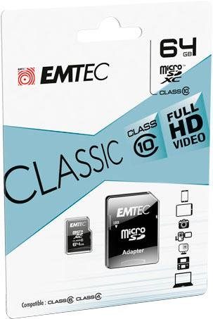 EMTEC Speicherkarte »microSD Class10 Classic«, (Class 10 30 MB/s Lesegeschwindigkeit) von Emtec