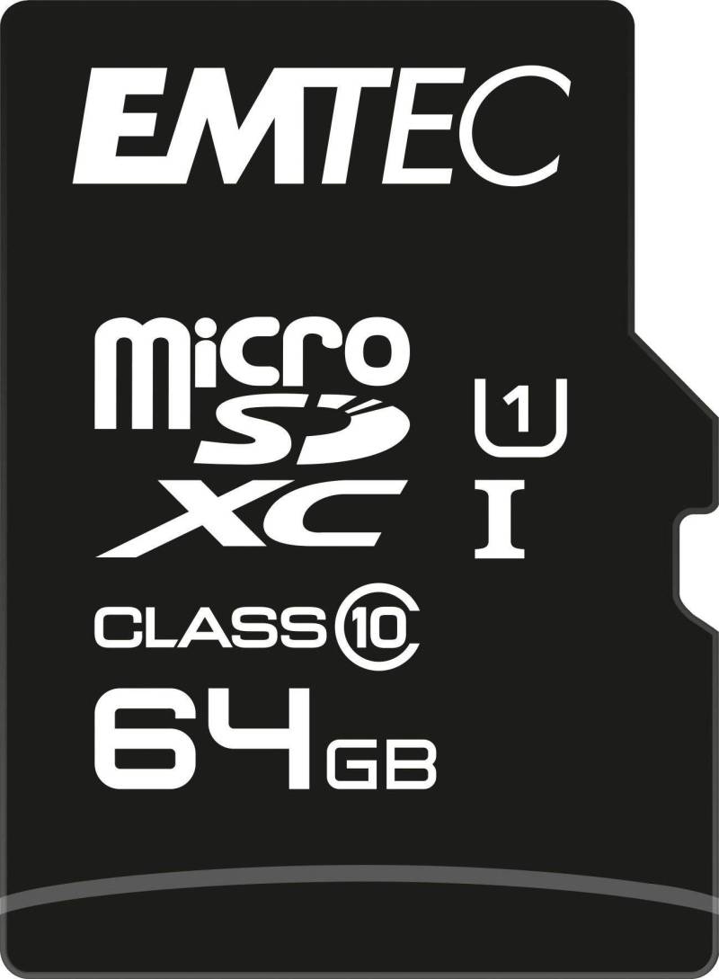 EMTEC Speicherkarte »microSD UHS-I U1 EliteGold«, (Class 10 85 MB/s Lesegeschwindigkeit), inkl. SD-Karten-Adapter von Emtec