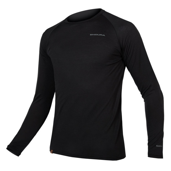 Endura - Baabaa Blend Langarm Baselayer - Funktionsshirt Gr L schwarz von Endura