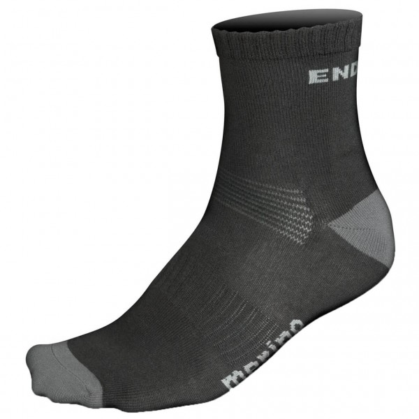 Endura - Baabaa Merino Sportsocken - Velosocken Gr L/XL;S/M grau/schwarz Endura - Baabaa Merino Sportsocken - Velosocken Gr L/XL;S/M grau/schwarz von Endura
