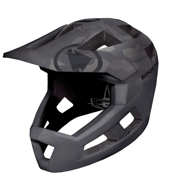 Endura - Kid's Singletrack Vollvisierhelm - Velohelm Gr One Size grau von Endura