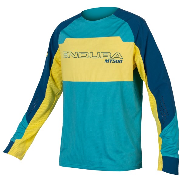 Endura - MT500 Burner Lite Trikot Langarm - Velotrikot Gr L;M;S;XL;XXL gelb;lila von Endura